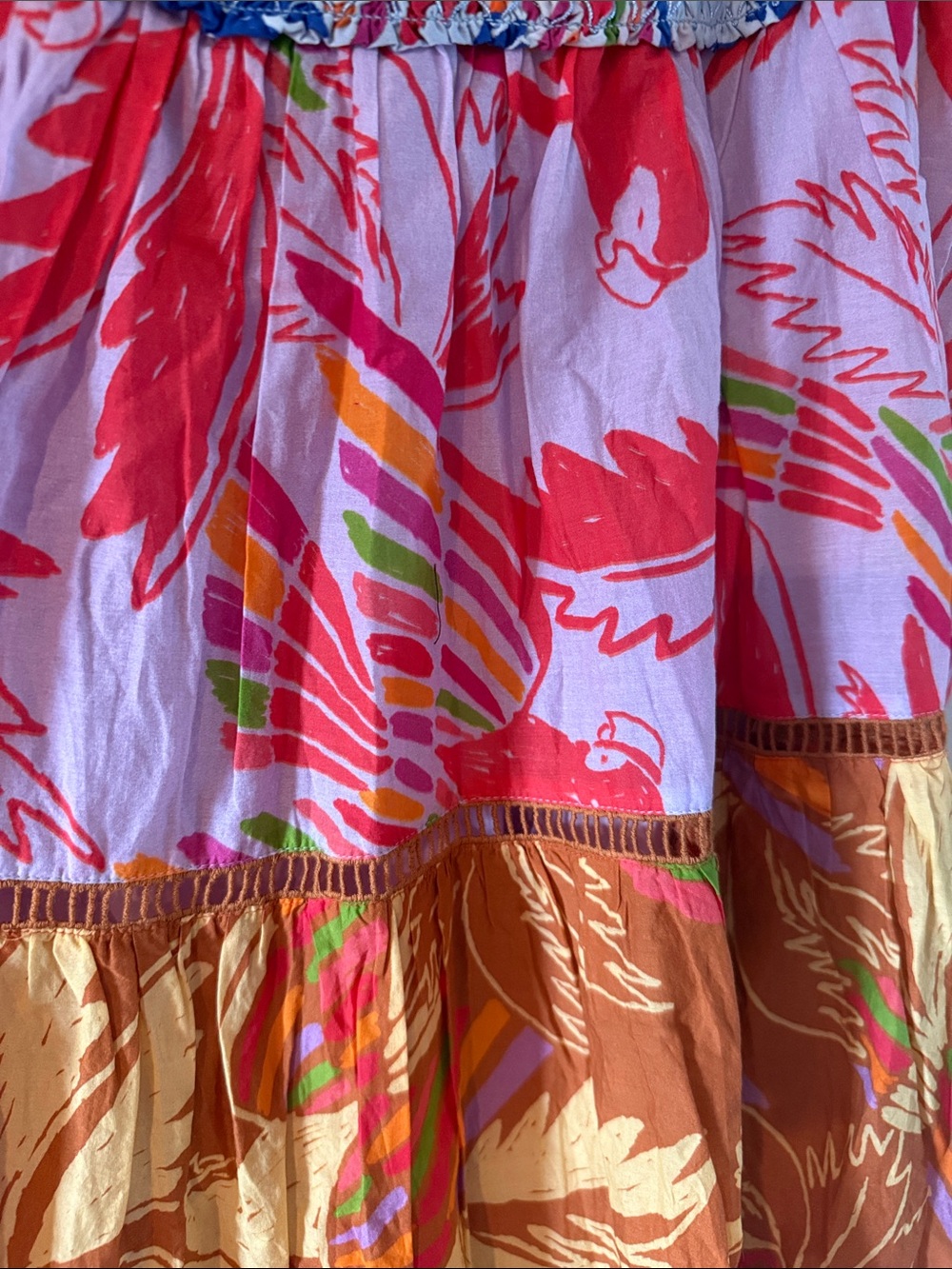 FARM RIO Colorful Tiered Maxi Skirt - Multicolor - Picture 5 of 5